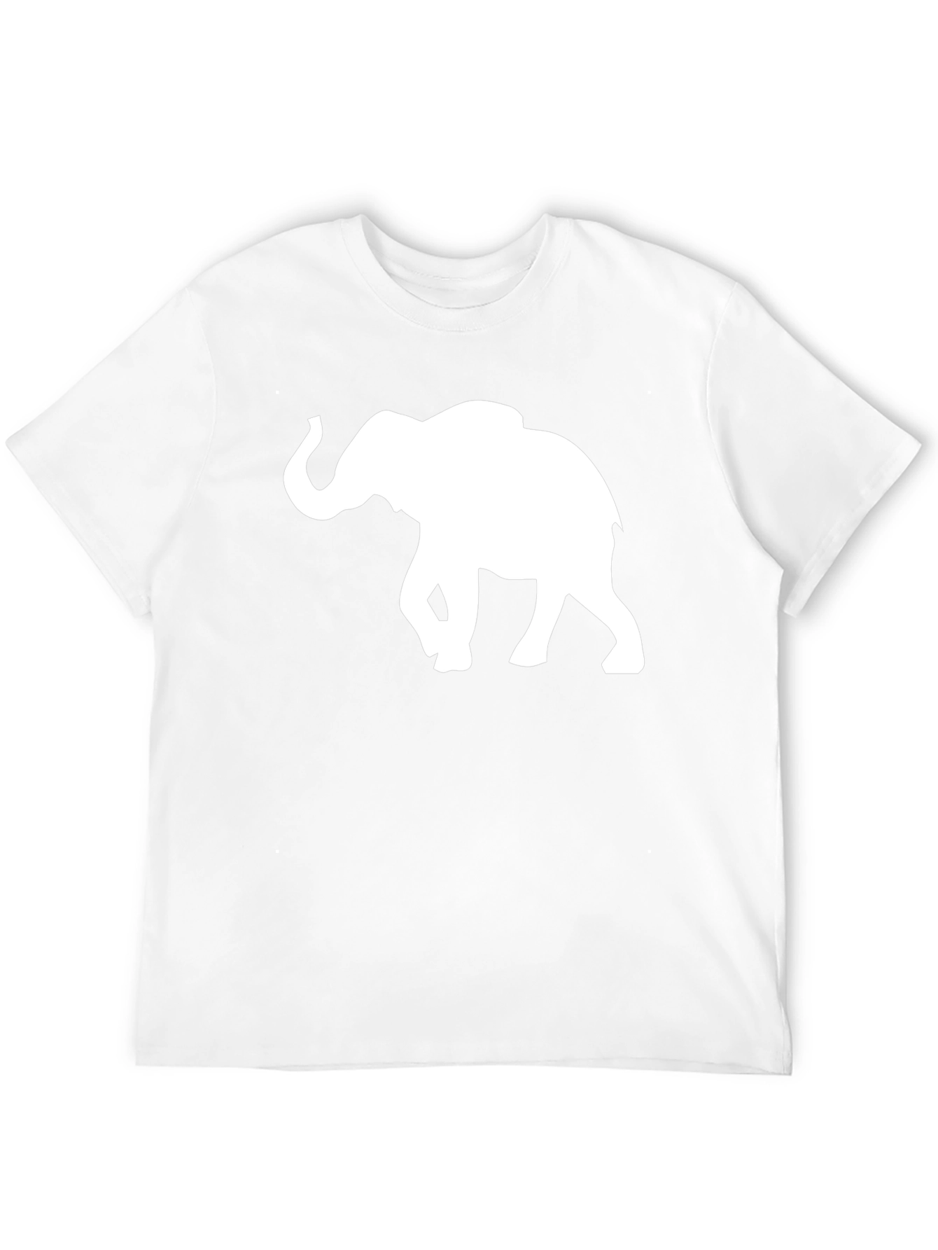 Elephant Silhouette T-Shirt - Black