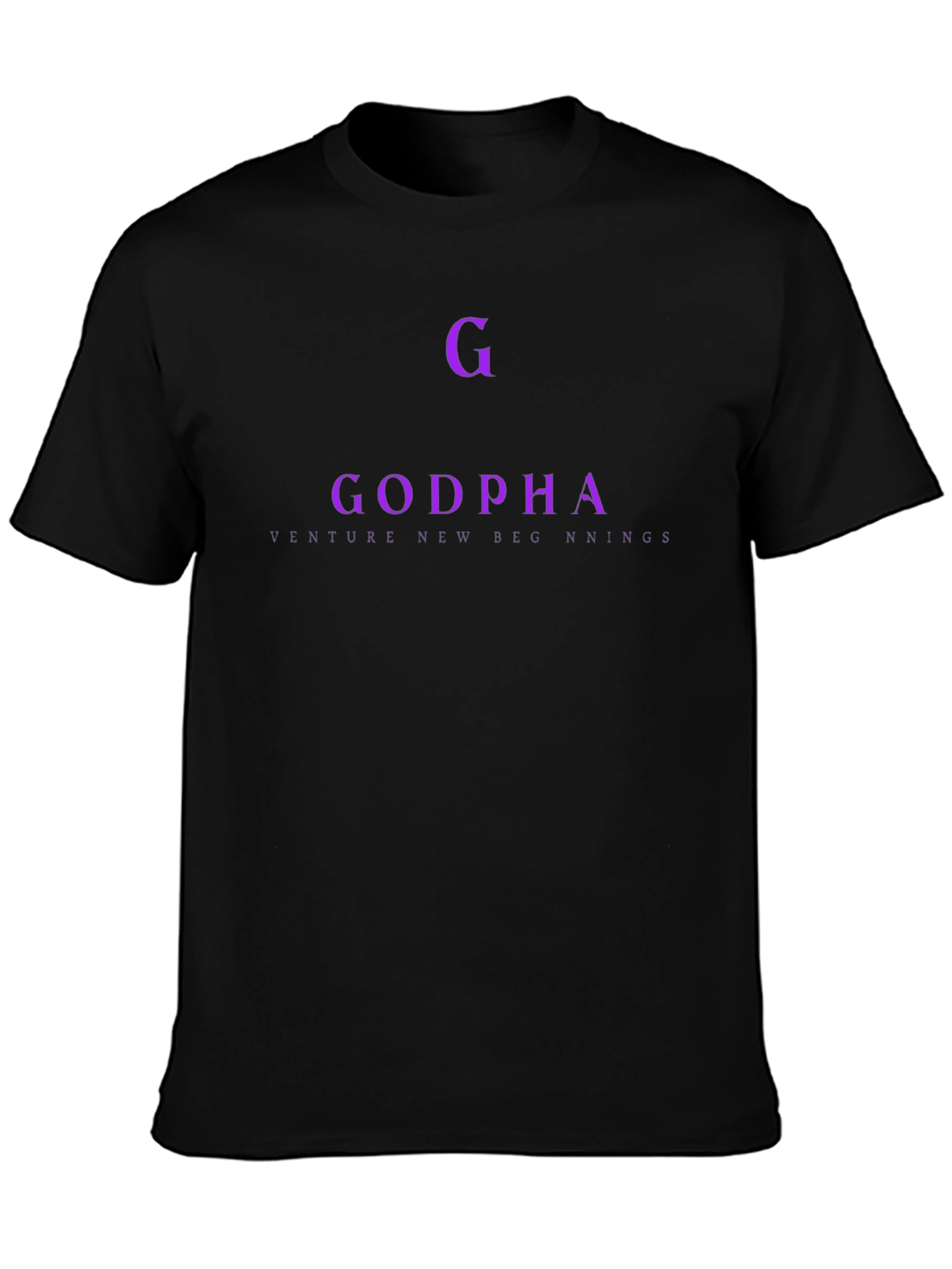 Godpha Venture New Beginnings Black T-Shirt