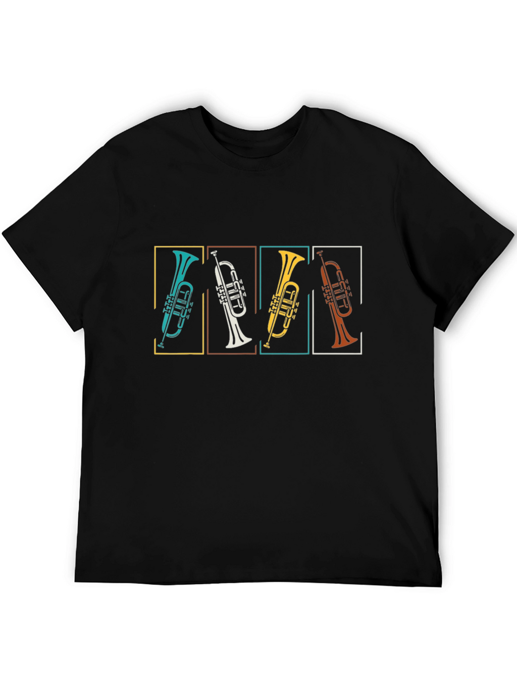 Retro Trumpet Tee - Music Lovers Gift