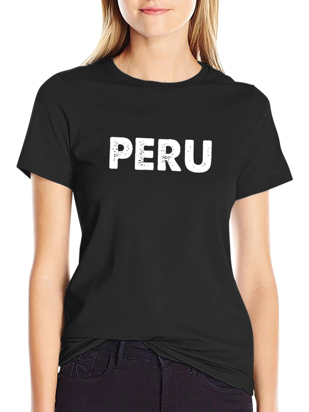 Peru Graphic Tee - Black Short Sleeve T-Shirt