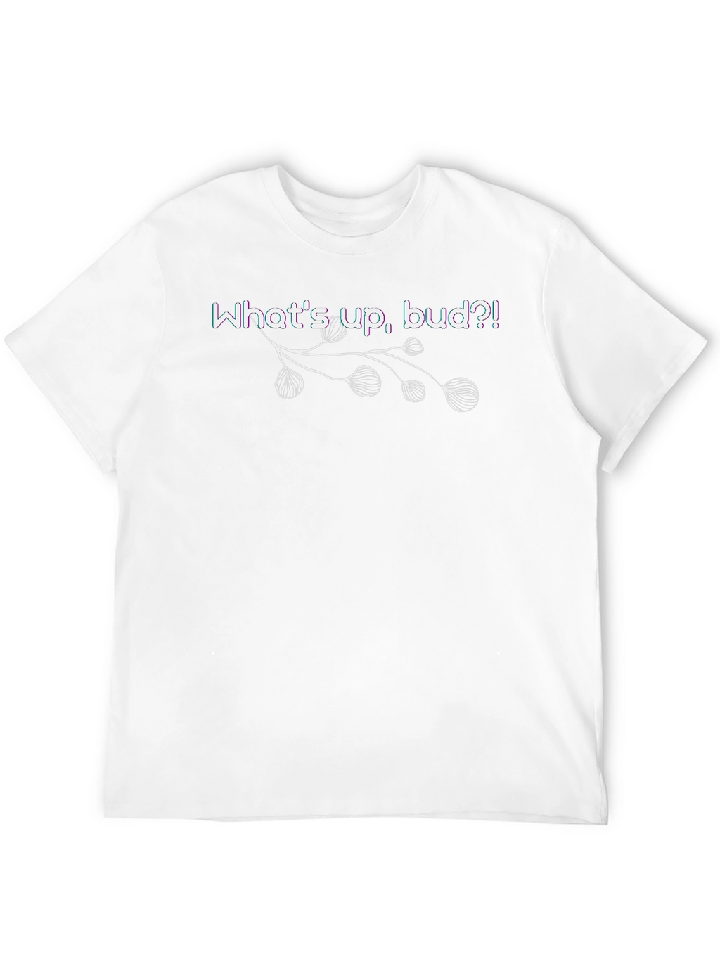 Whats Up Bud?! Graphic Tee - Black