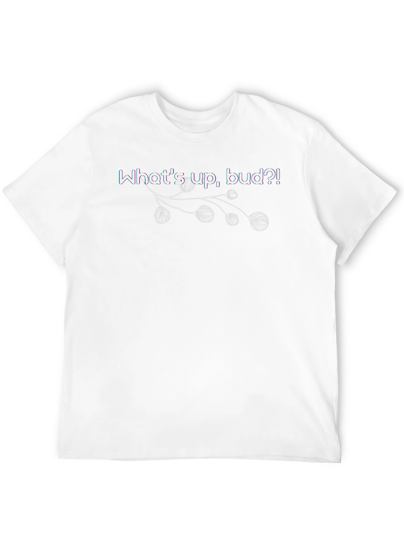 Whats Up Bud?! Graphic Tee - Black