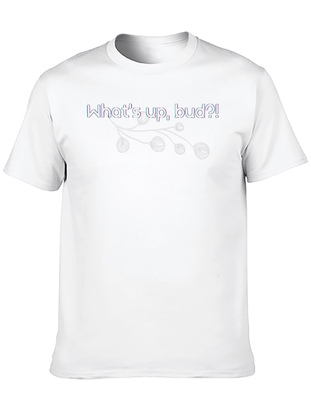 Whats Up Bud?! Graphic Tee - Black