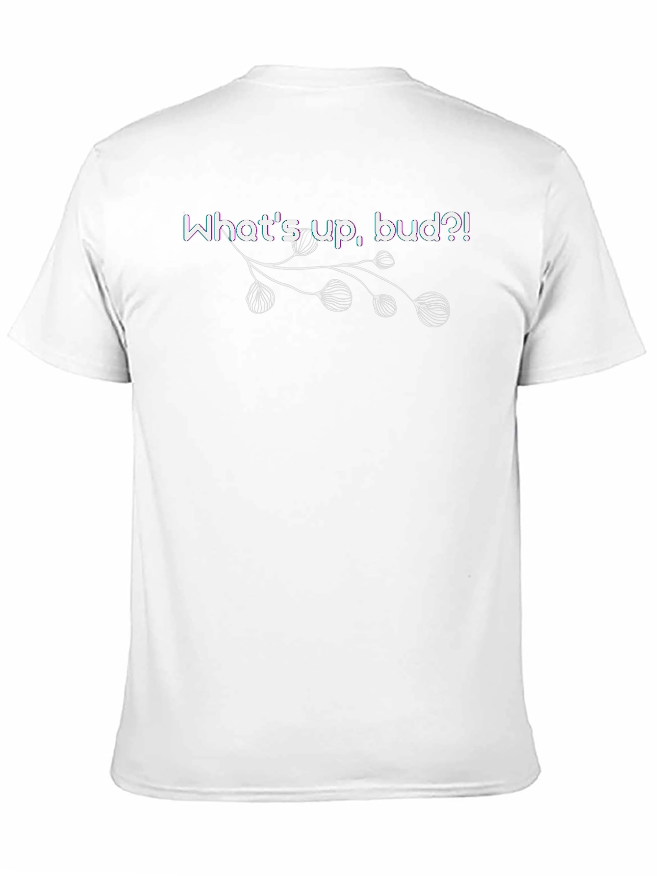 Whats Up Bud?! Graphic Tee - Black