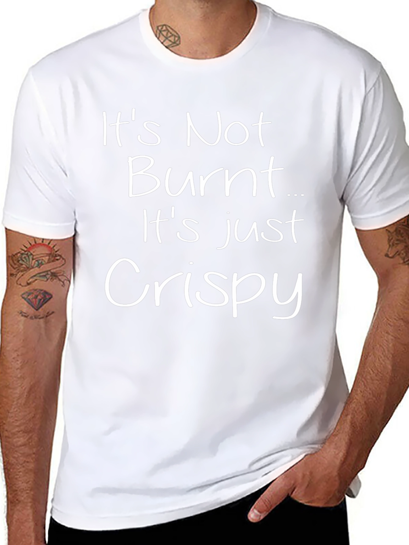 Crispy Funny T-Shirt Black Cotton