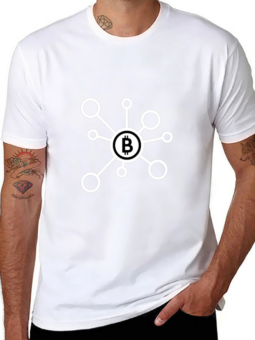 Bitcoin Network Graphic T-Shirt - Crypto Tee