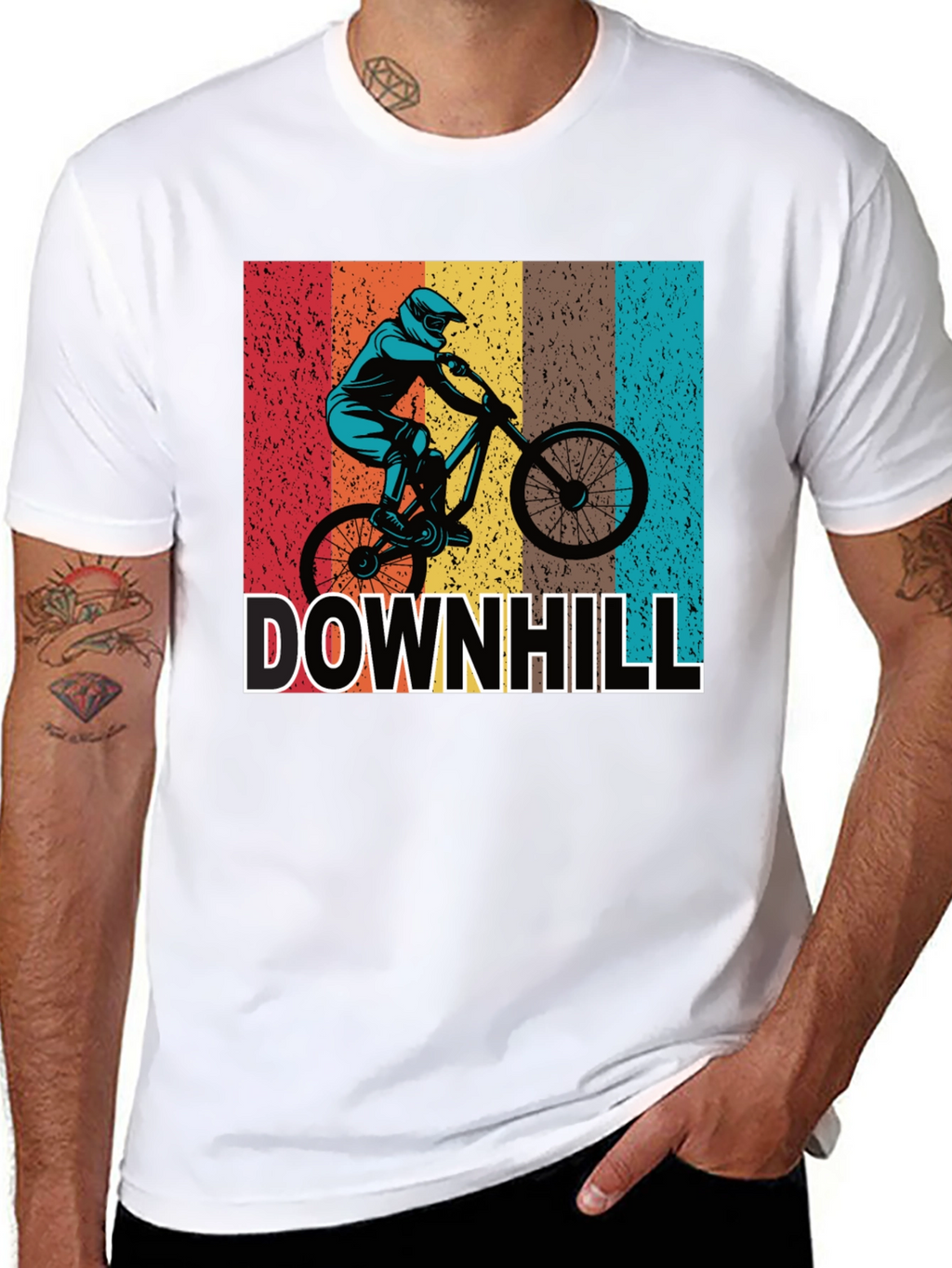 Downhill Mountain Biking Graphic Tee