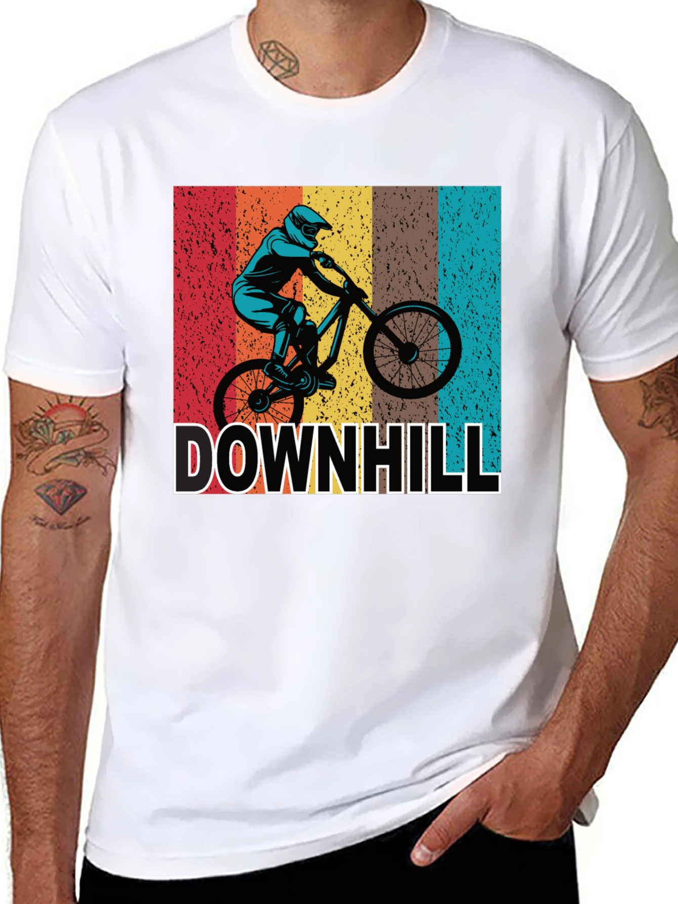 Downhill Mountain Biking Graphic Tee