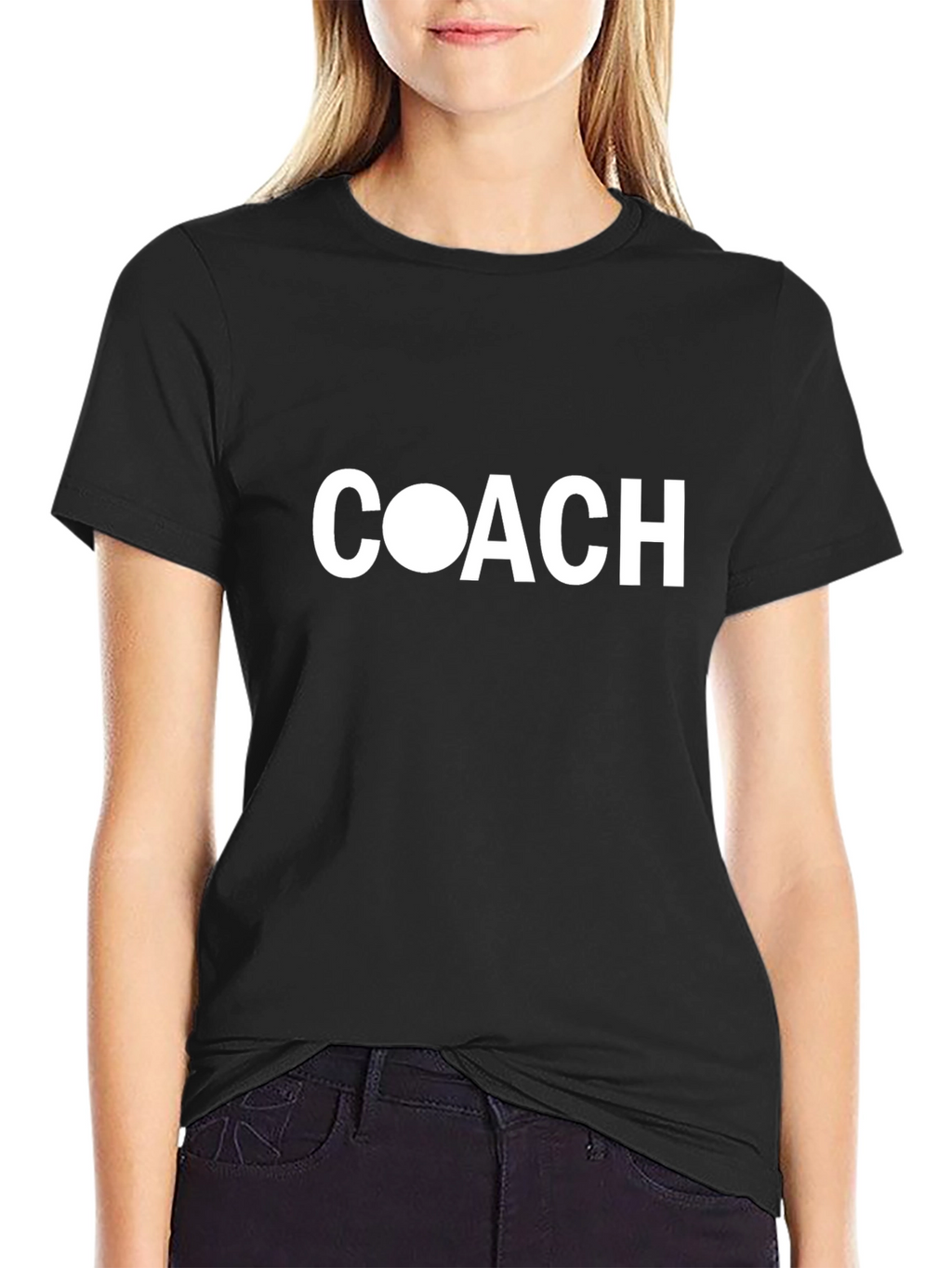 Coach Graphic Tee - Black Cotton Blend
