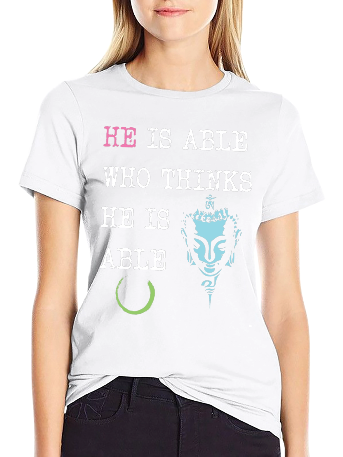 He is Able Graphic Print T-Shirt