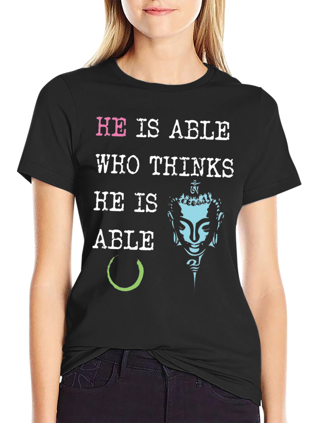 He is Able Graphic Print T-Shirt