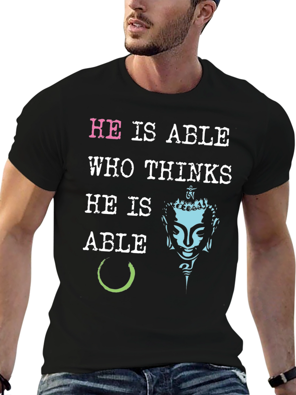 He is Able Graphic Print T-Shirt