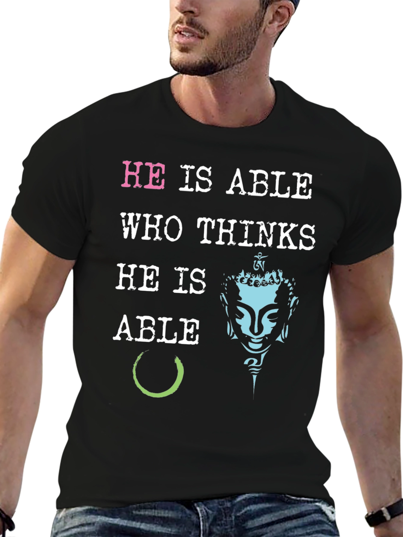 He is Able Graphic Print T-Shirt