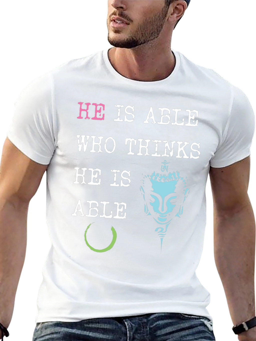 He is Able Graphic Print T-Shirt