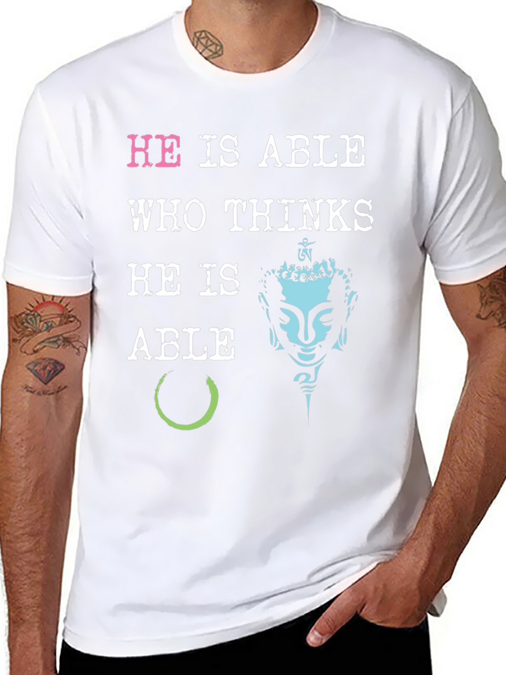 He is Able Graphic Print T-Shirt