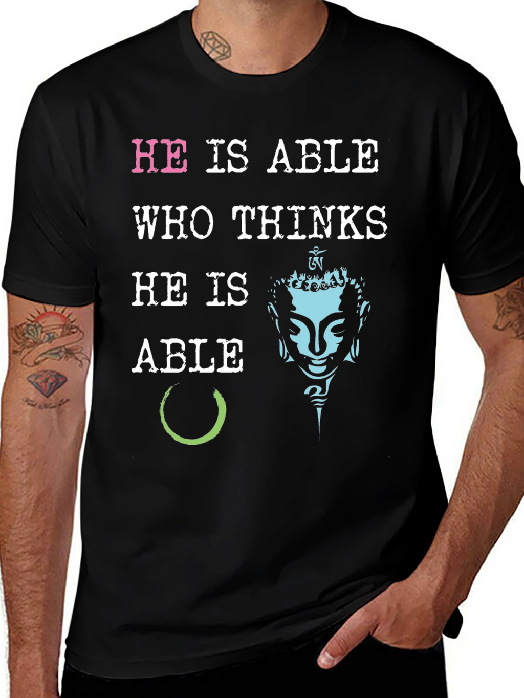 He is Able Graphic Print T-Shirt