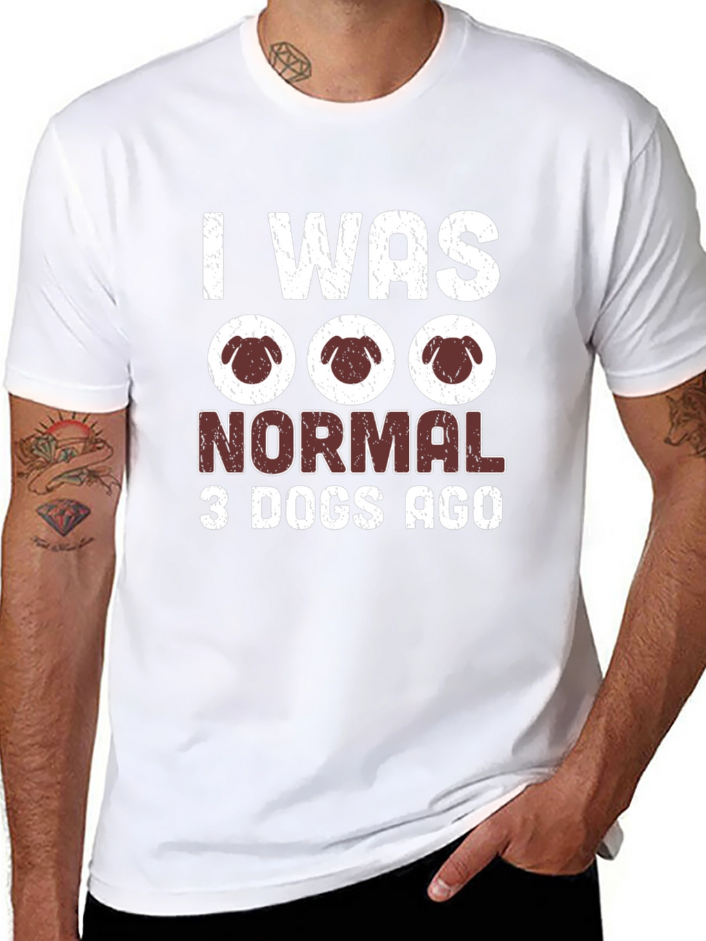 I Was Normal 3 Dogs Ago T-Shirt