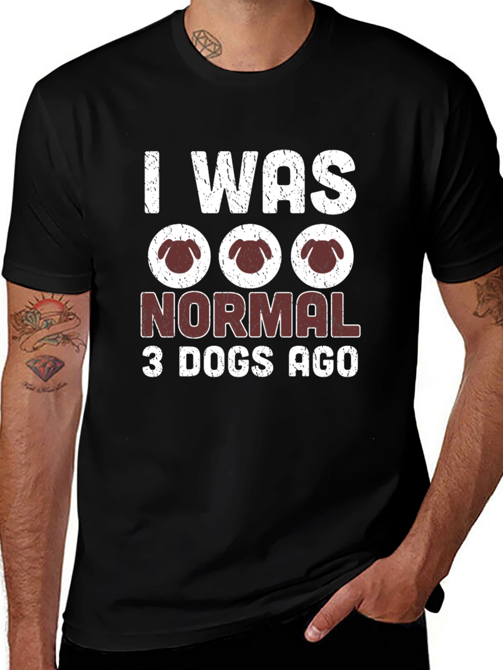 I Was Normal 3 Dogs Ago T-Shirt