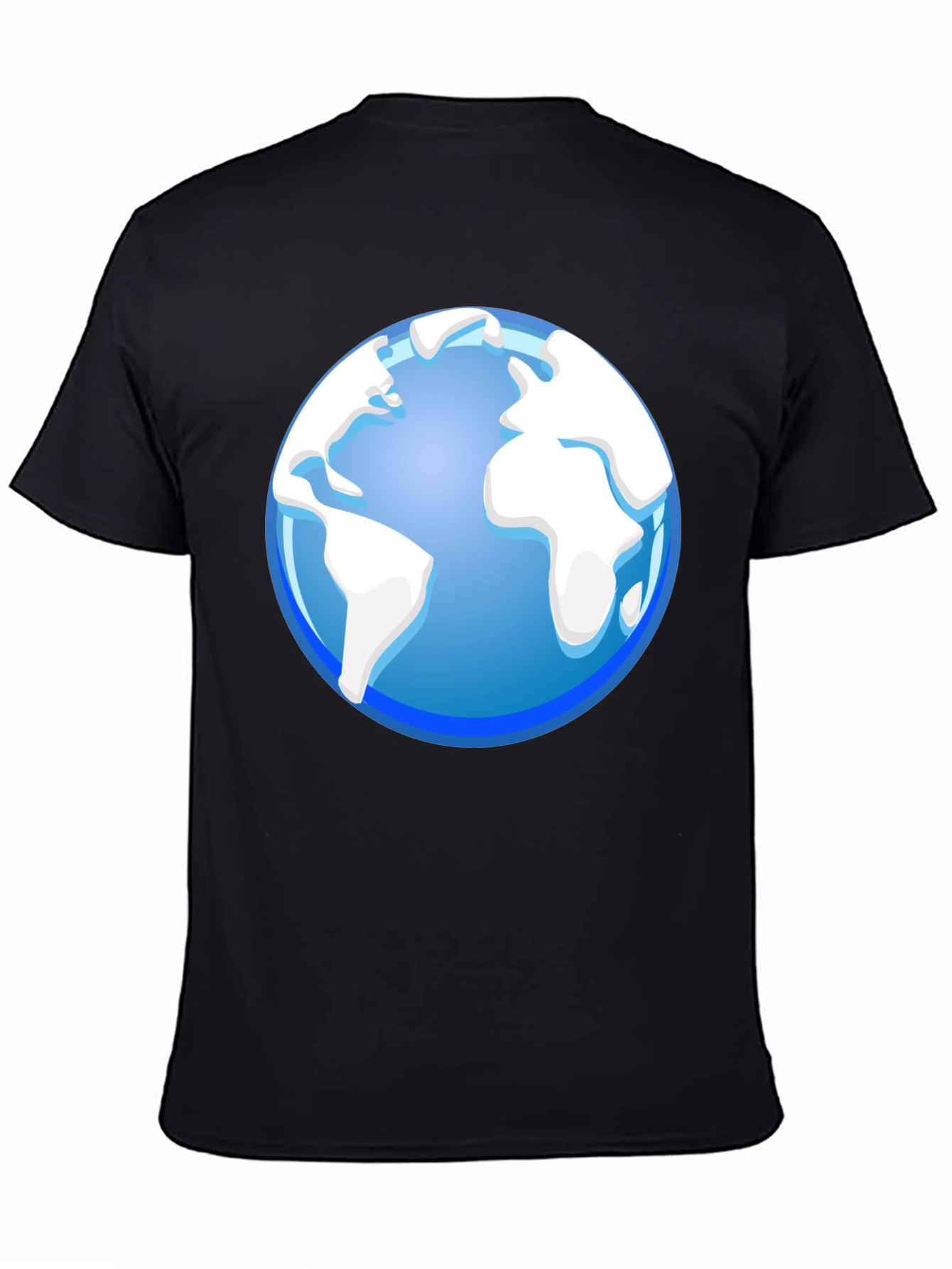 Globe Graphic Black T-Shirt