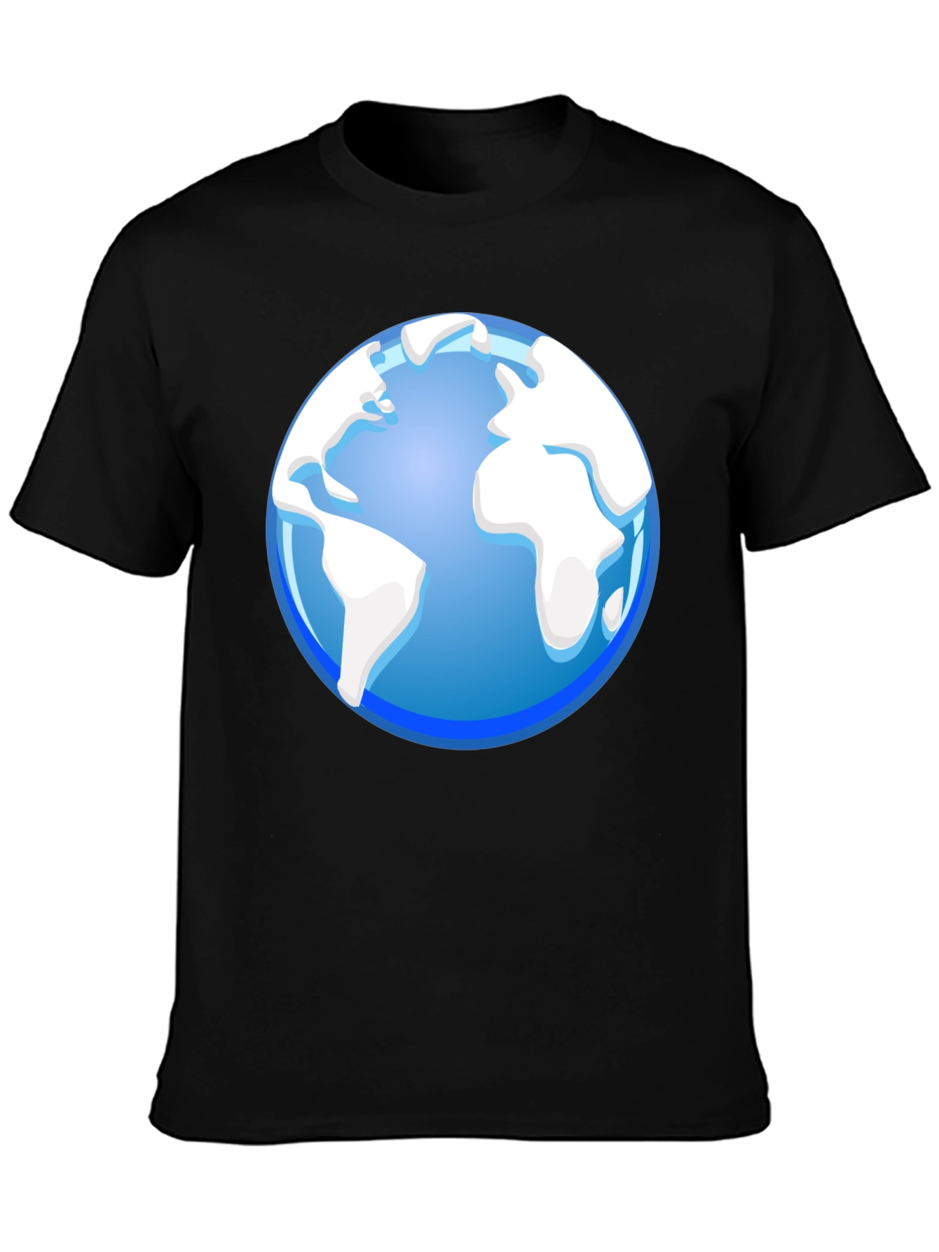 Globe Graphic Black T-Shirt