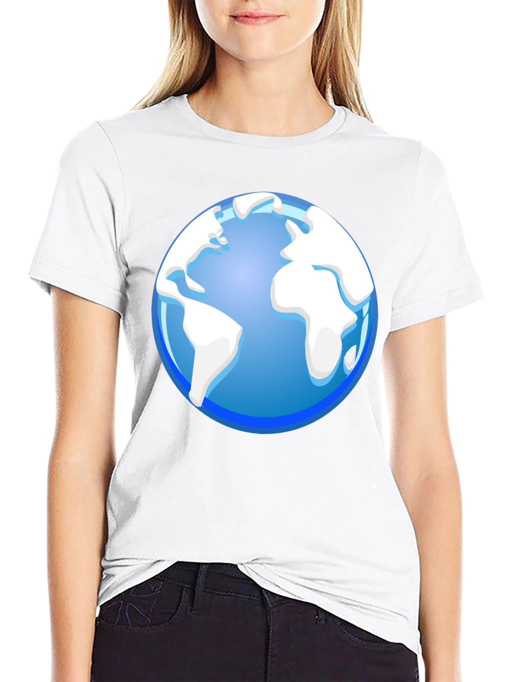 Globe Graphic Black T-Shirt
