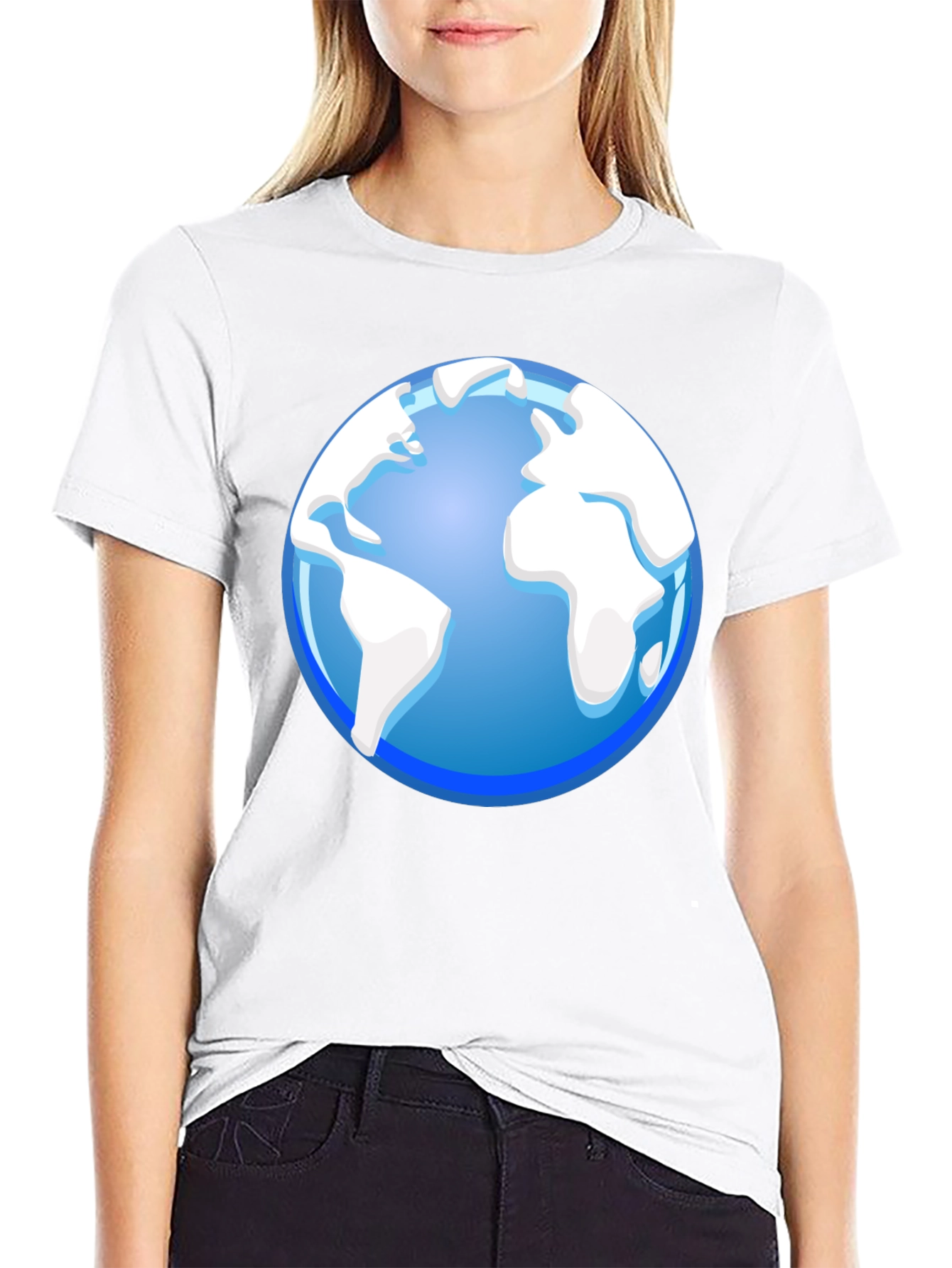 Globe Graphic Black T-Shirt