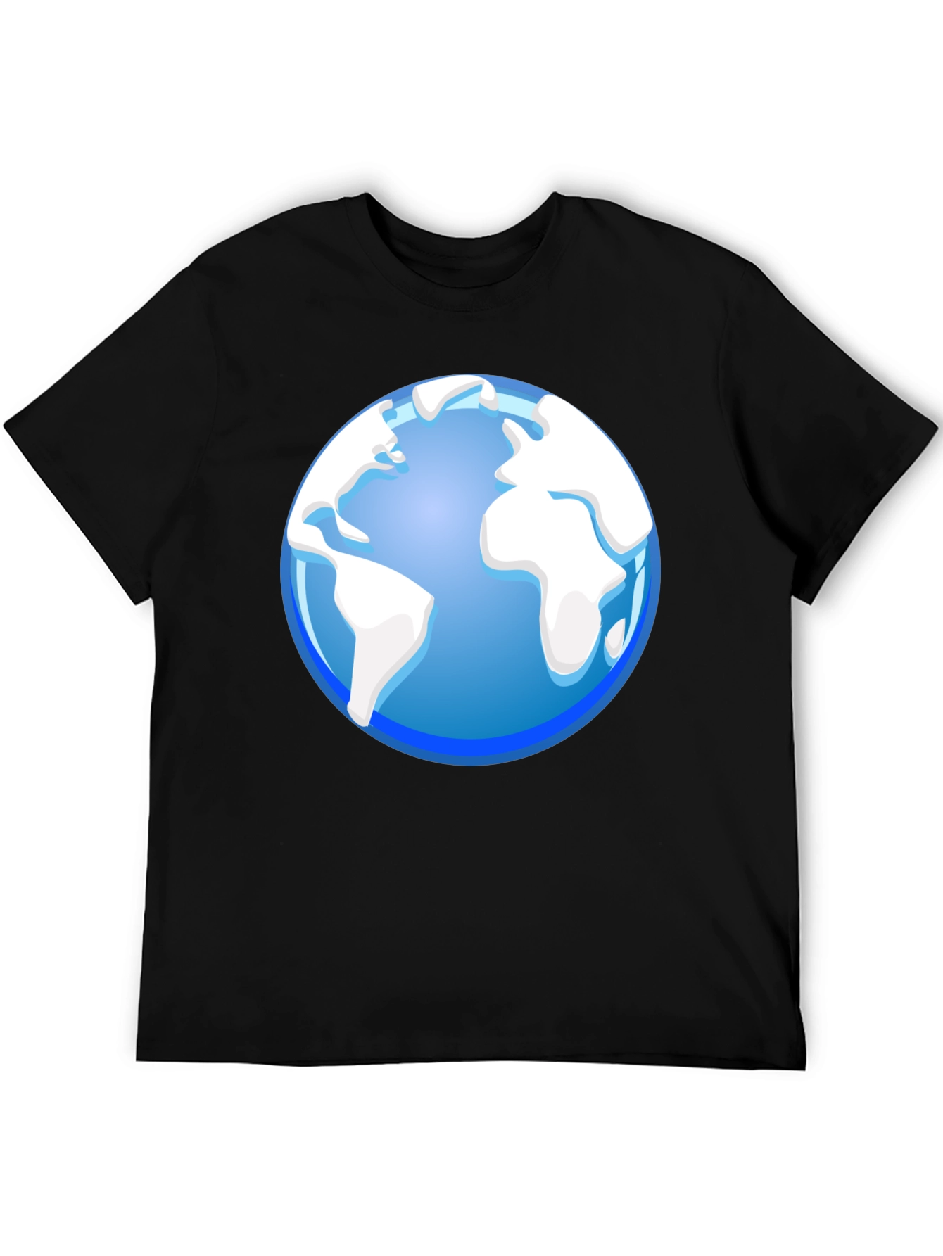Globe Graphic Black T-Shirt