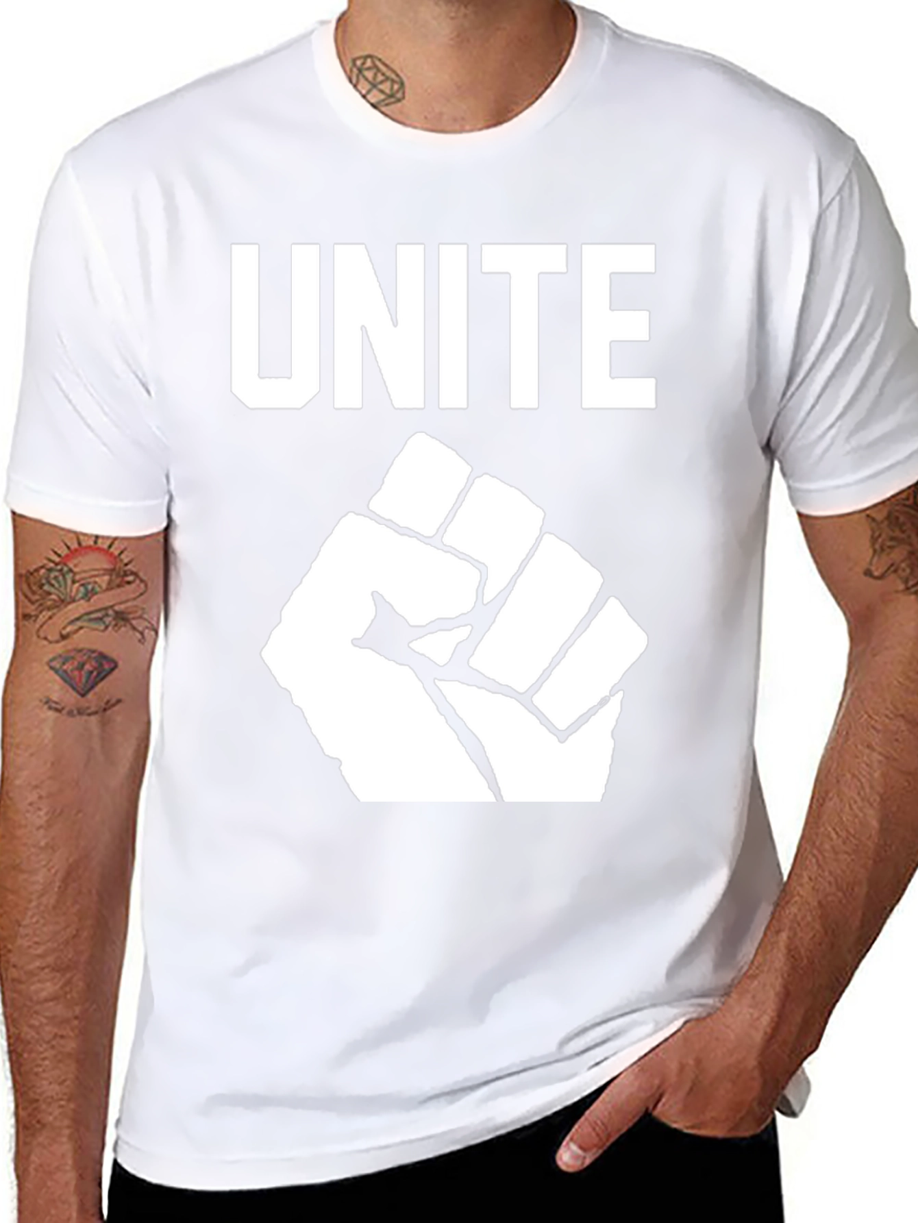 Unite Fist Graphic Tee - Black