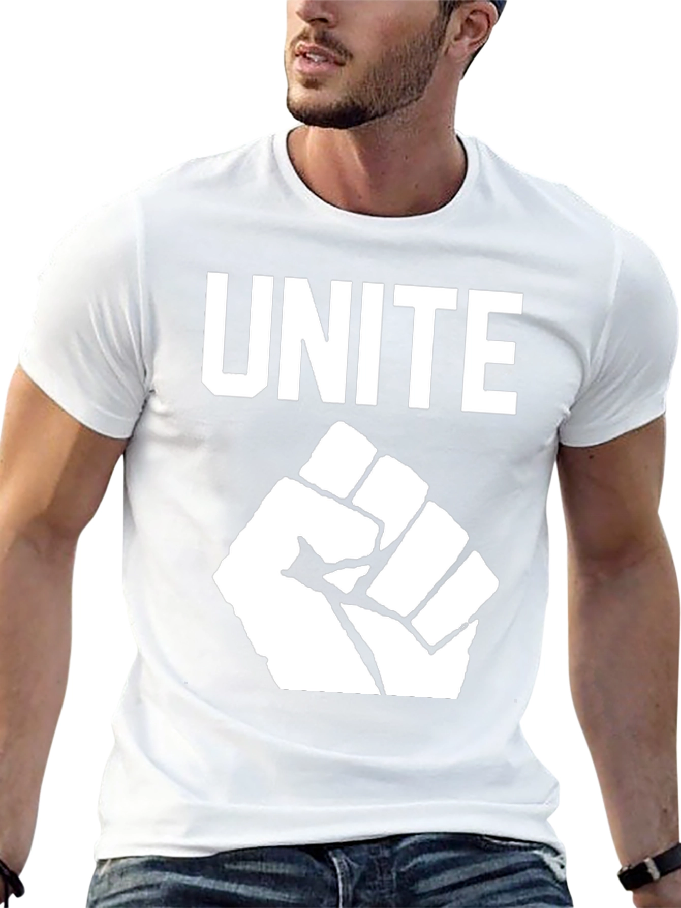 Unite Fist Graphic Tee - Black