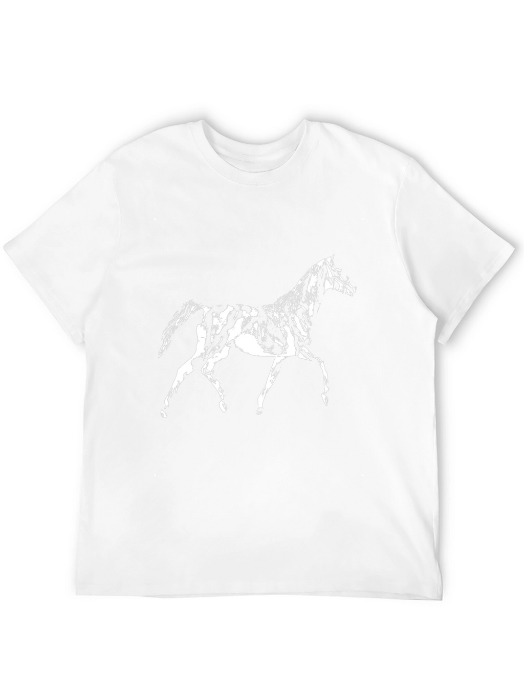 Horse Graphic Print Black T-Shirt