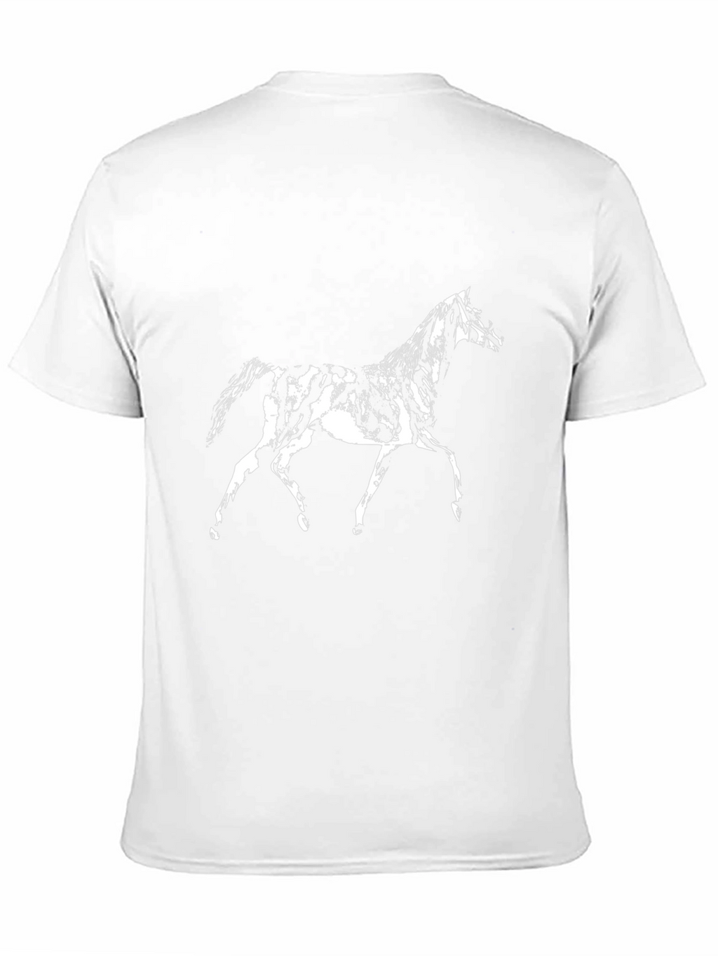 Horse Graphic Print Black T-Shirt