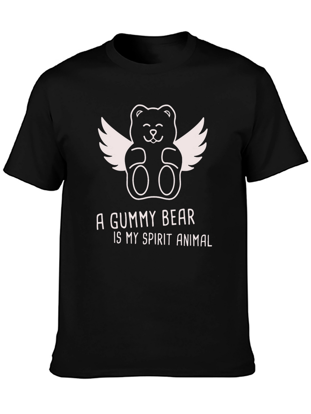 Gummy Bear Spirit Animal Black T-Shirt