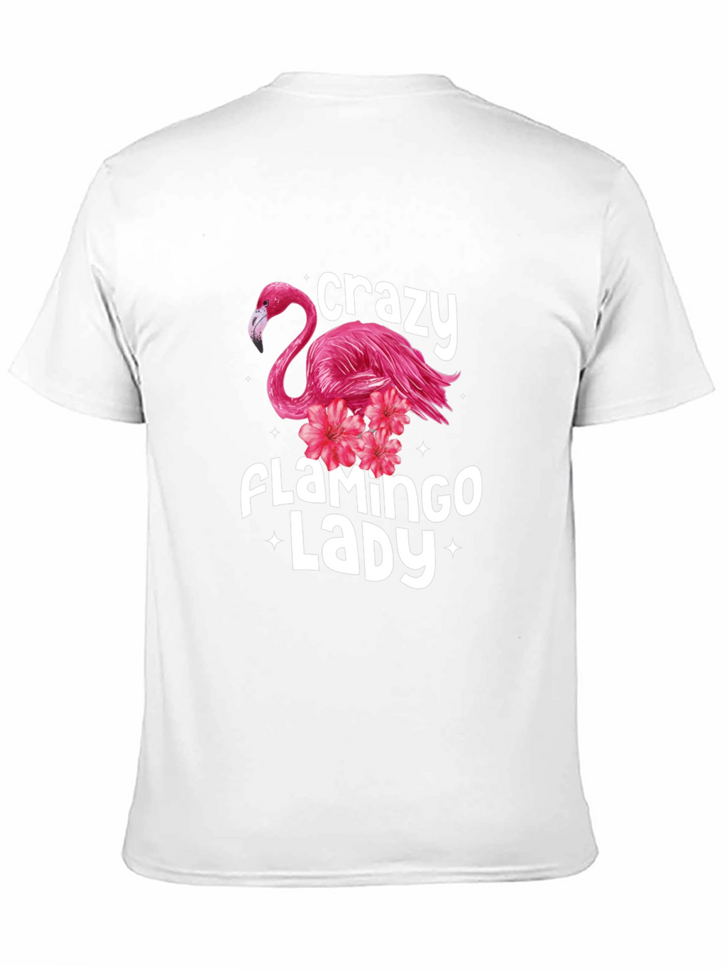 Crazy Flamingo Lady Graphic Tee