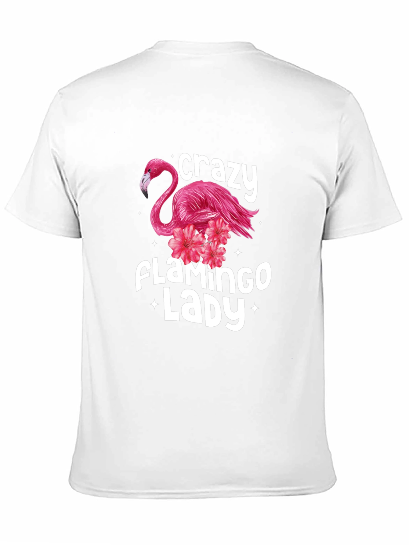 Crazy Flamingo Lady Graphic Tee