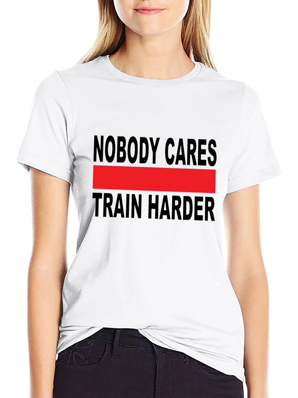 Nobody Cares Train Harder Graphic Tee