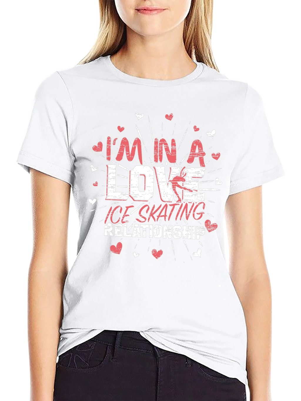 Im in a Love Ice Skating Relationship Graphic Tee