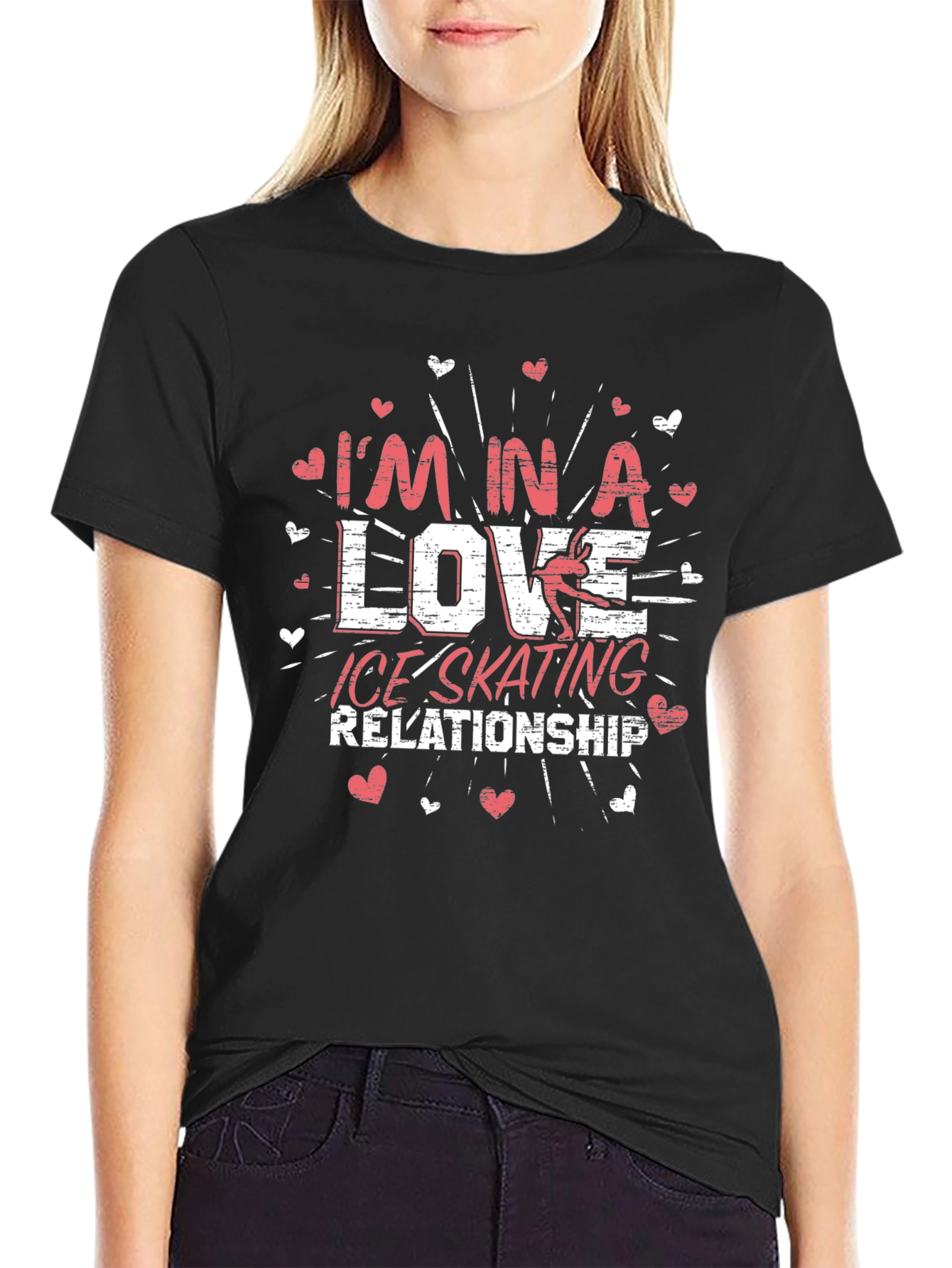 Im in a Love Ice Skating Relationship Graphic Tee