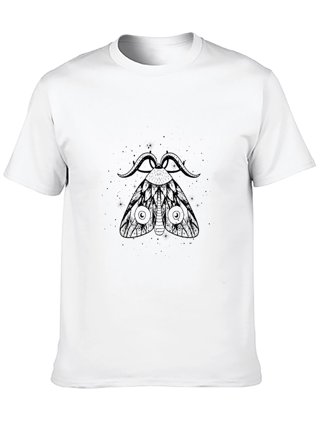 Moth Graphic Black T-Shirt