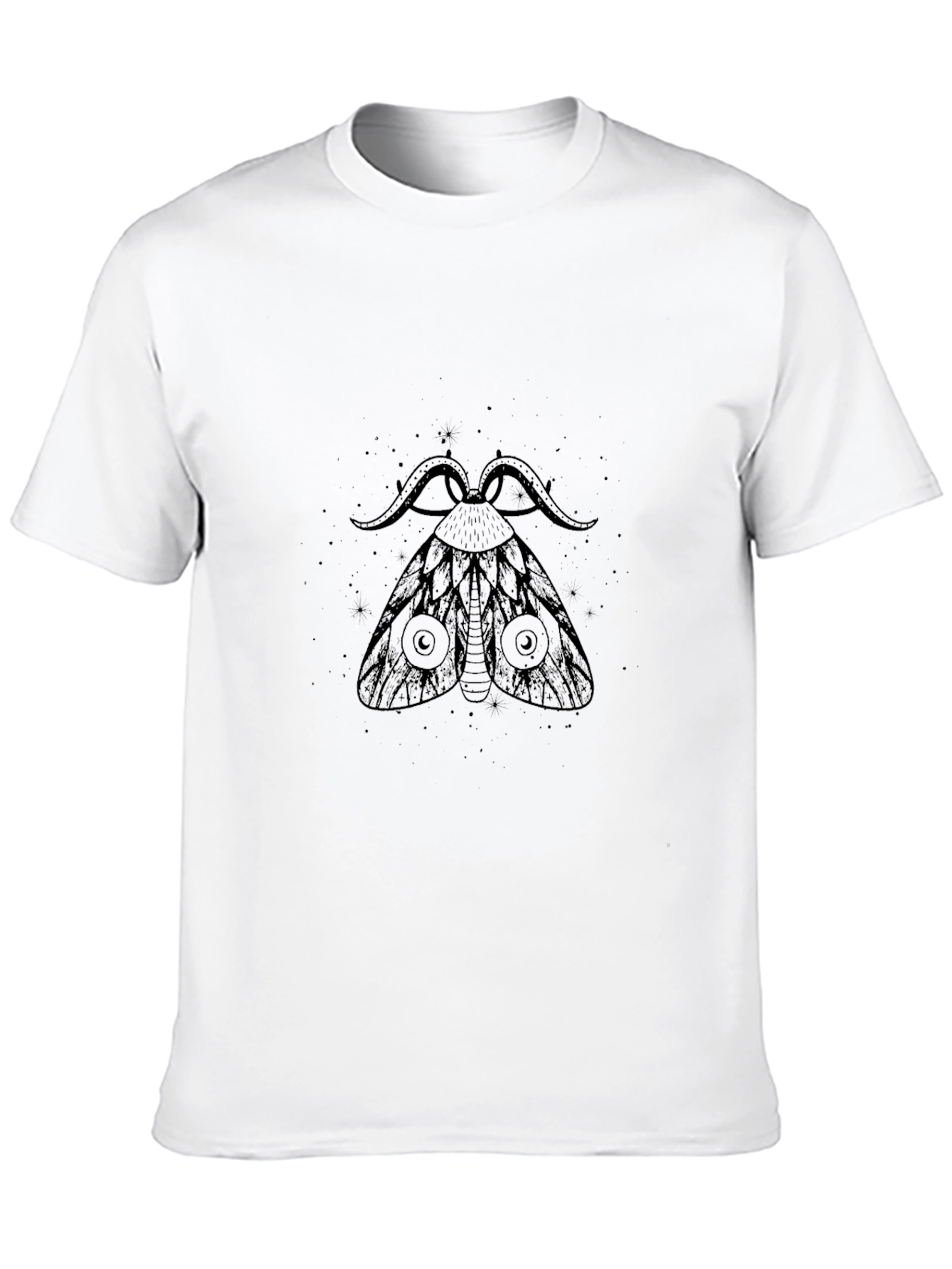 Moth Graphic Black T-Shirt