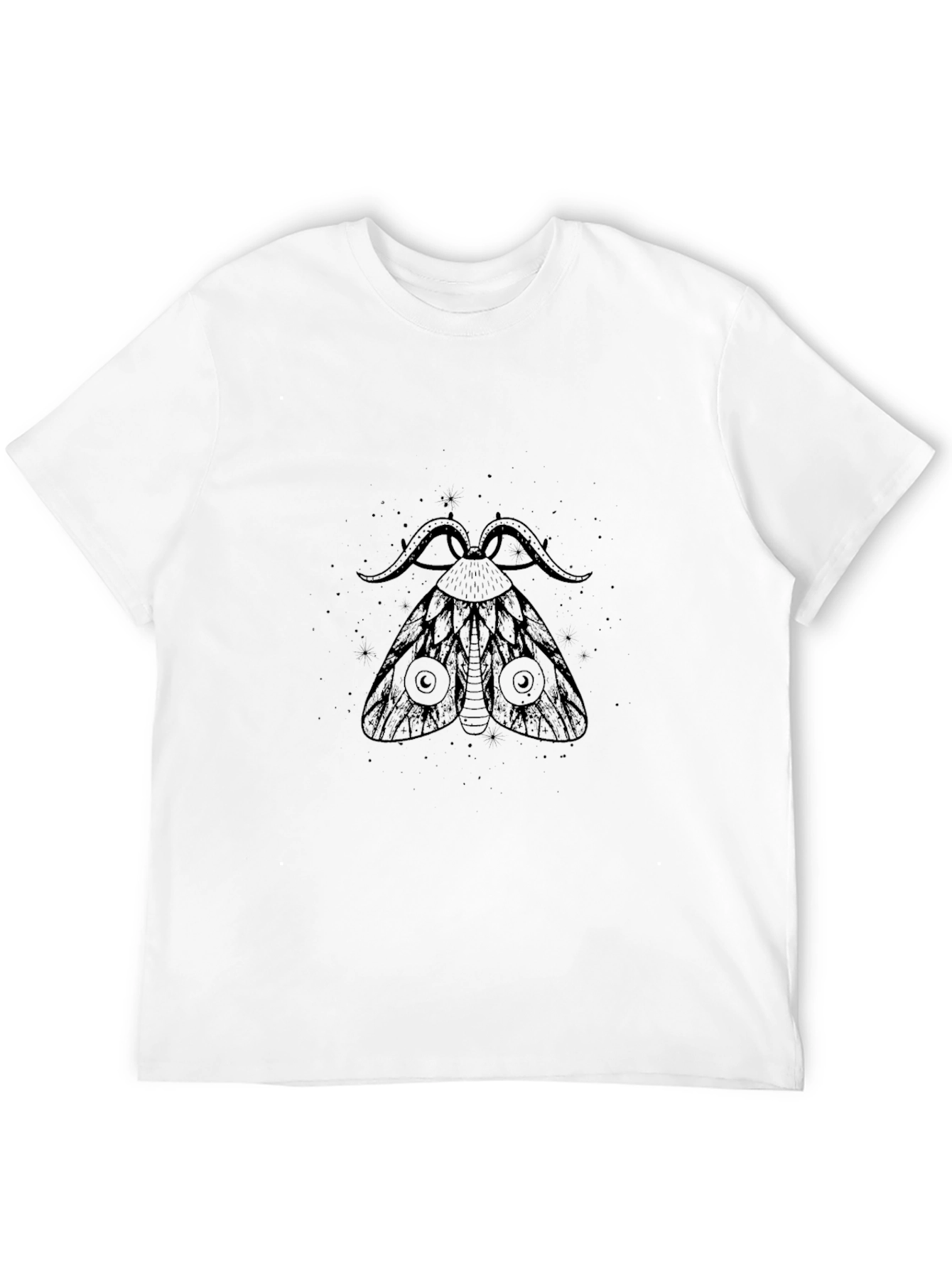 Moth Graphic Black T-Shirt