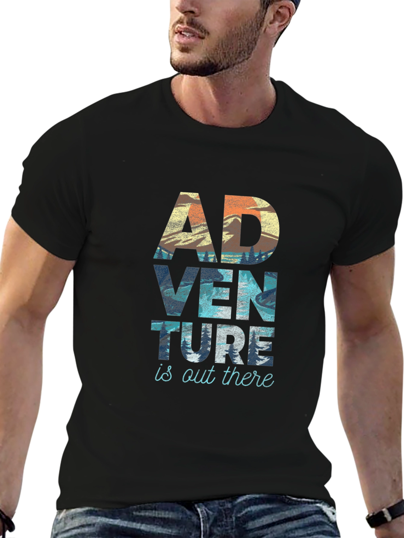 Adventure Awaits Graphic T-Shirt - Outdoor Inspired Design