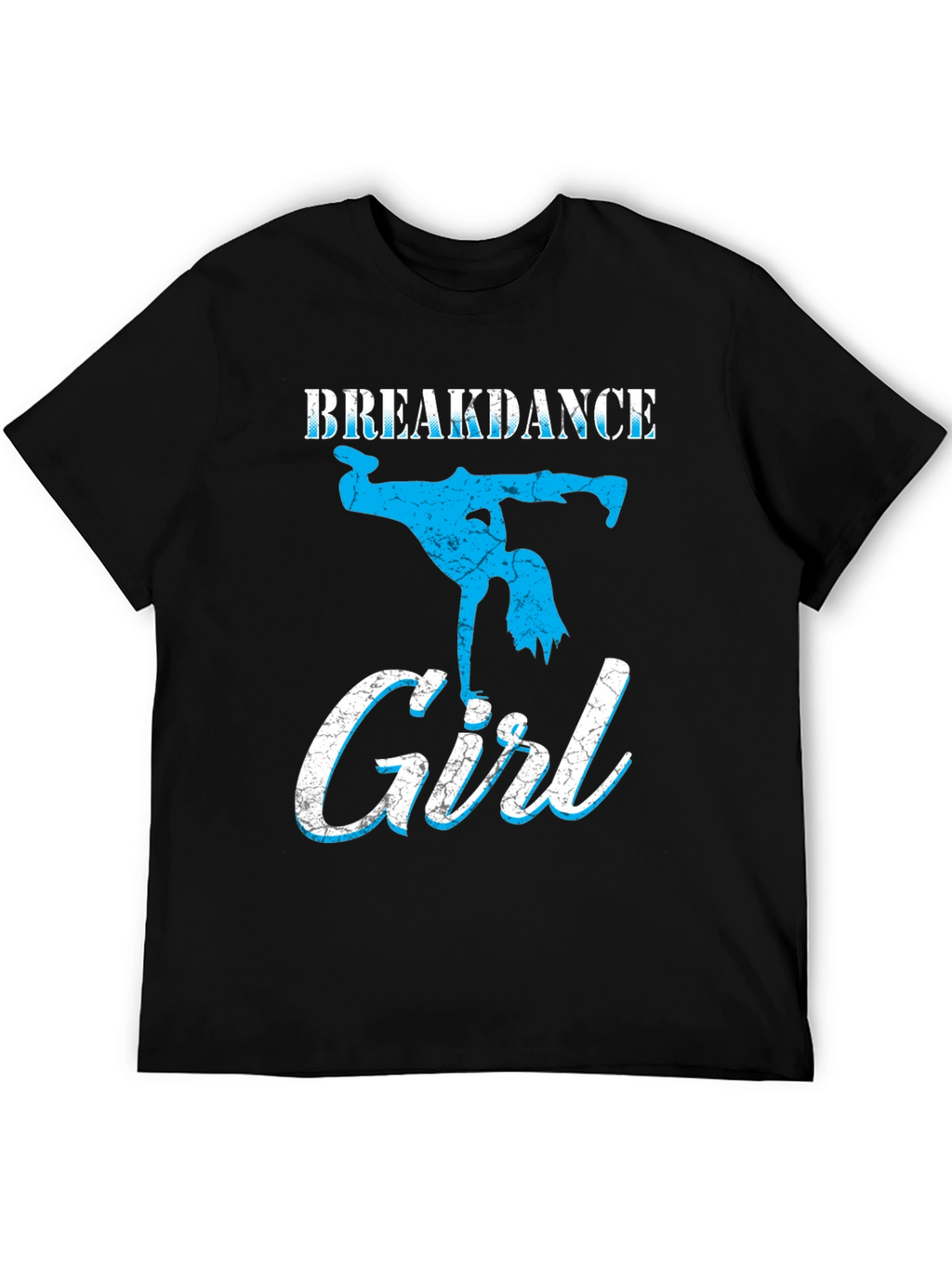 Breakdance Girl Graphic Tee - Black