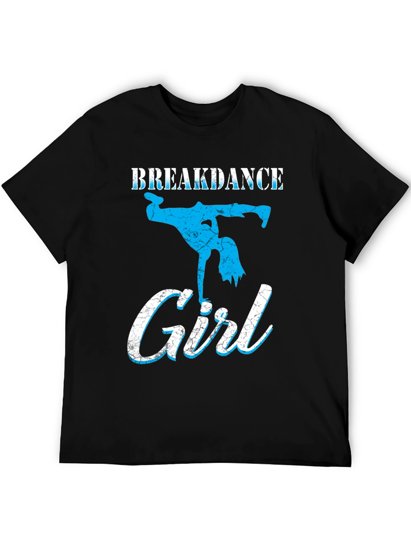 Breakdance Girl Graphic Tee - Black