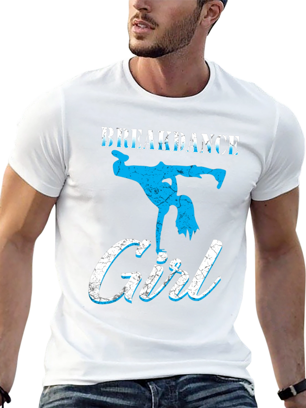 Breakdance Girl Graphic Tee - Black