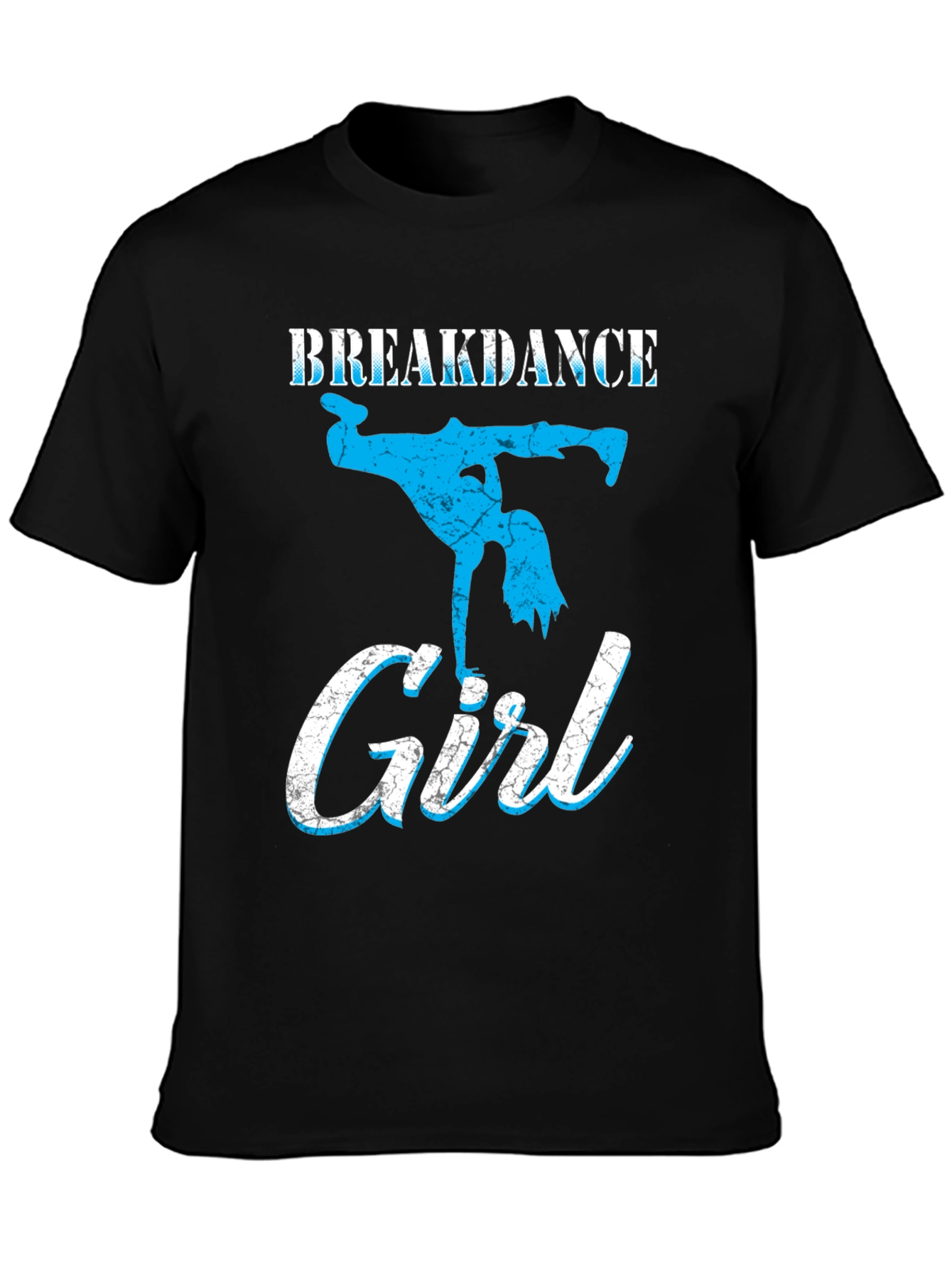 Breakdance Girl Graphic Tee - Black