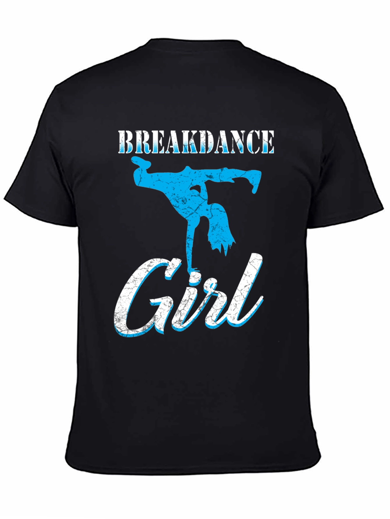 Breakdance Girl Graphic Tee - Black