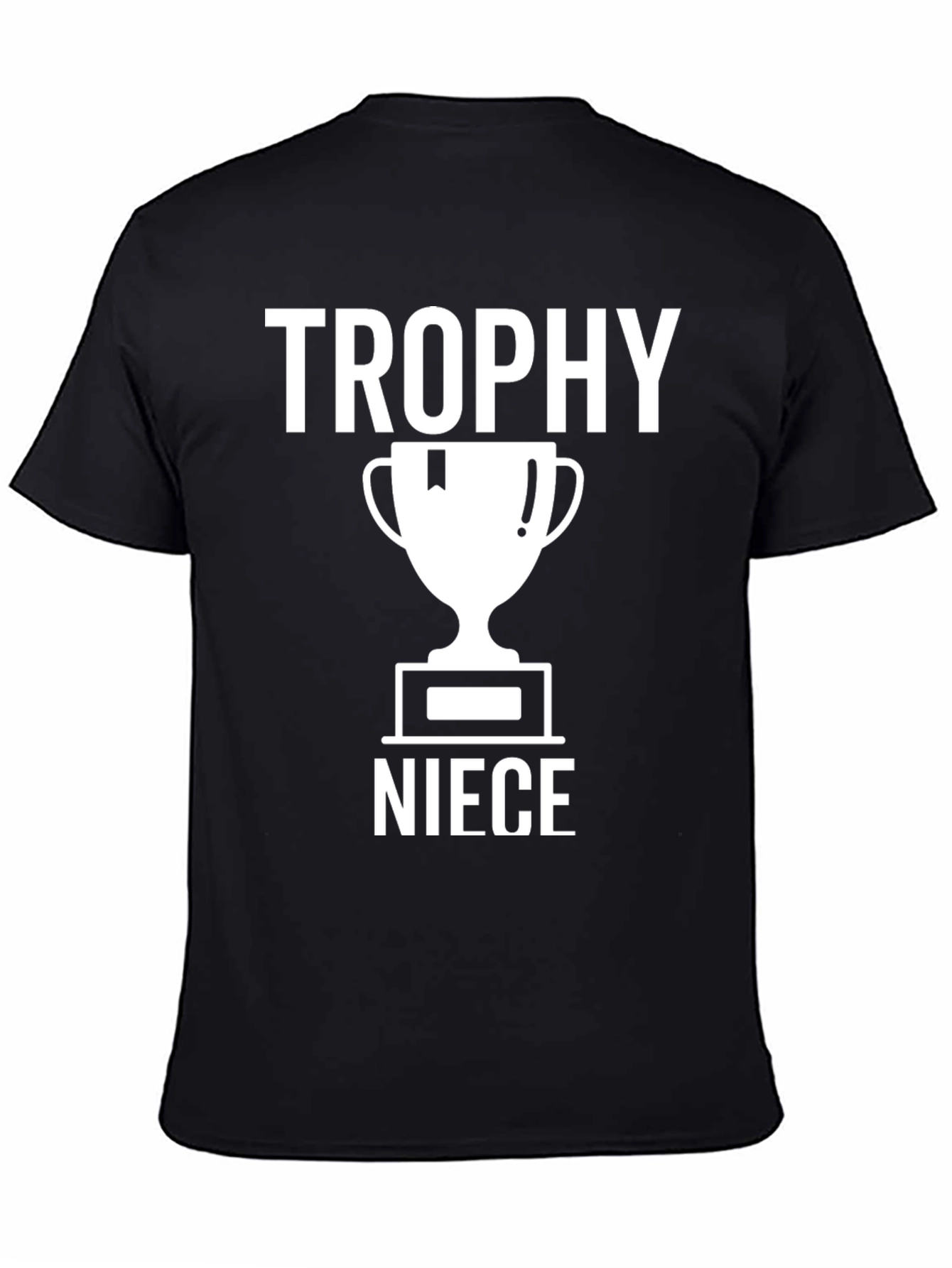 Trophy Niece Graphic Tee - Black Cotton T-Shirt