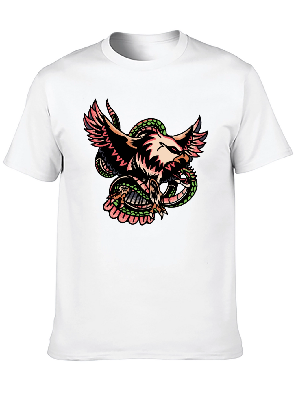 Eagle & Snake Graphic Tee - Mens Black T-Shirt