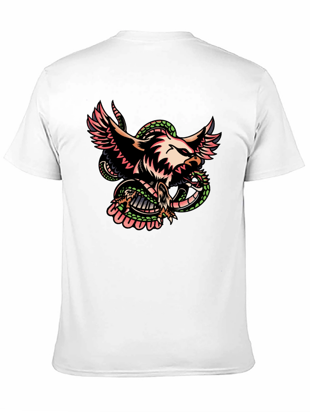 Eagle & Snake Graphic Tee - Mens Black T-Shirt