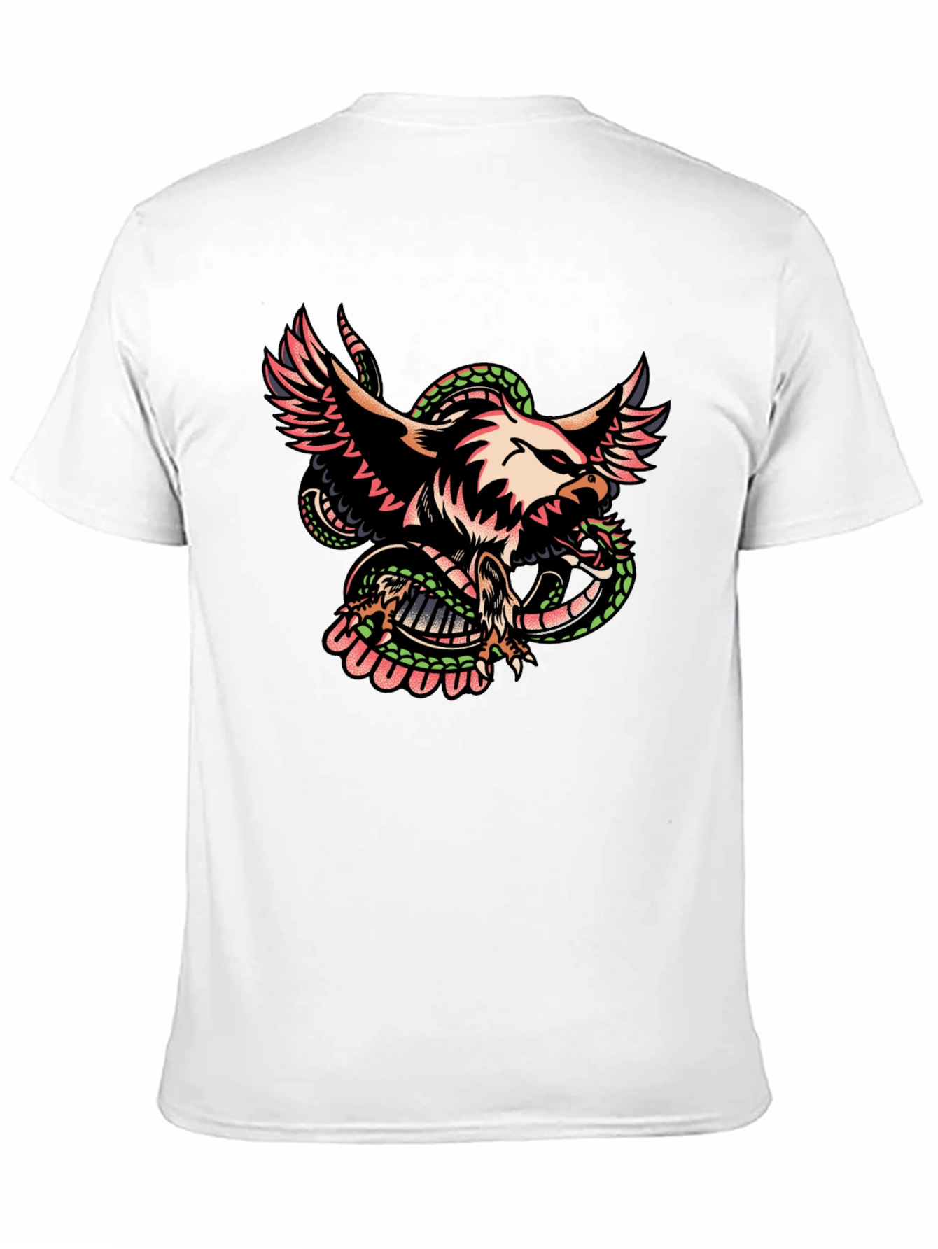 Eagle & Snake Graphic Tee - Mens Black T-Shirt